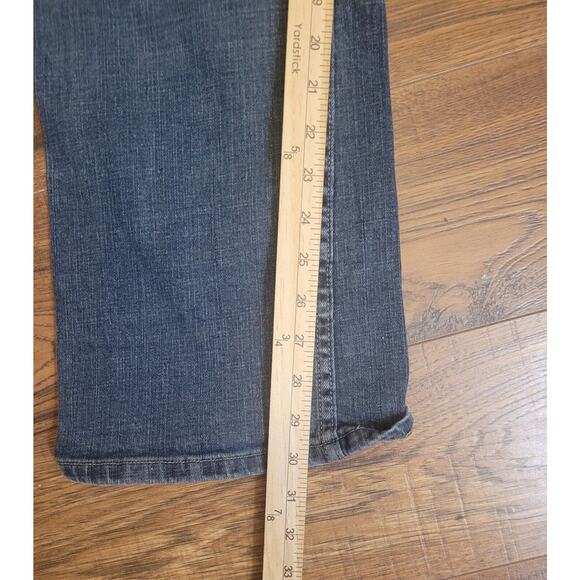 Riders by‎ Lee Straight Women's size 18W Long Wash Blue Denim Jeans 36x30 - Picture 8 of 11